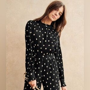 Sezane Polka Dot Rosalinda Blouse